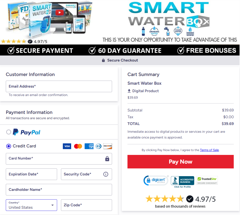 Smart Water Box discount
